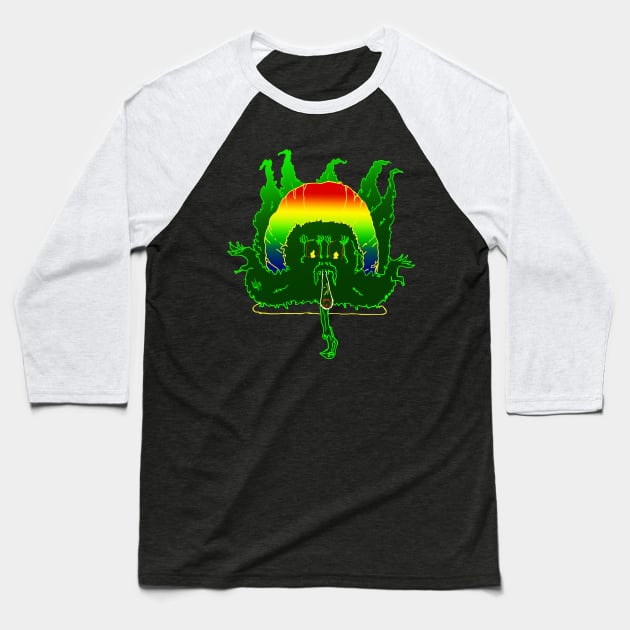 Meditation Weed Baseball T-Shirt by Gr33nL3afM